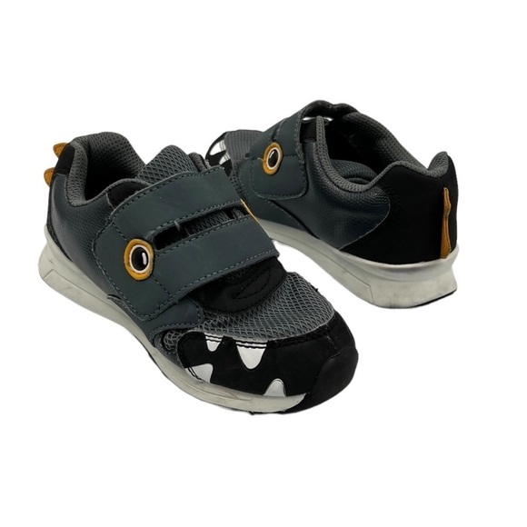 Cat & Jack Other - Cat & Jack Gray Shark Hook And Loop Sneakers Size 12 Toddler Boy's